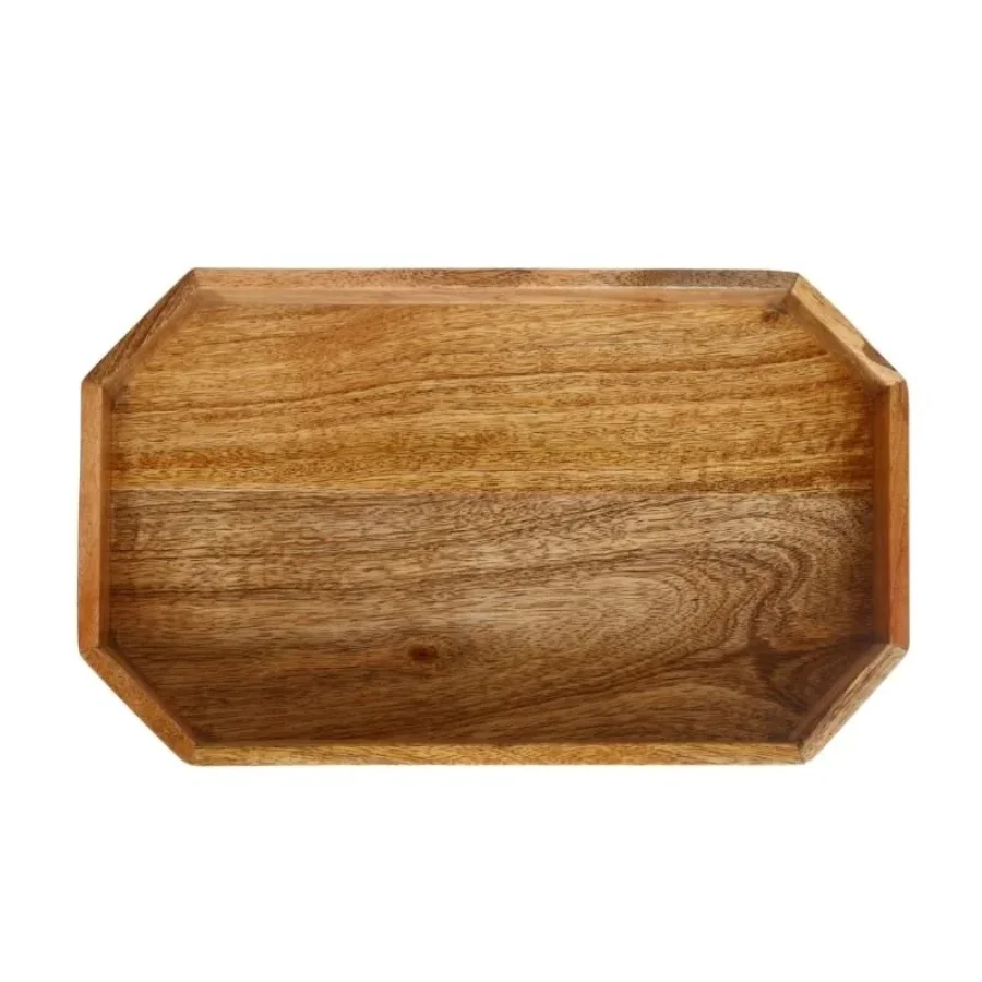 Untitled design (37) Mango Wood Eight Corner Serving Tray - Image 1