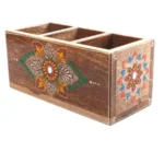 Mango Wood hand Painted Knifes/ Spoon Holder