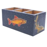 Mango Wood hand Painted Knifes/ Spoon Holder