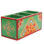 Mango Wood hand Painted Knifes/ Spoon Holder