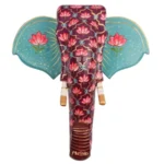 Multi Color Hand Embossed Wall Hanging Elephant Face